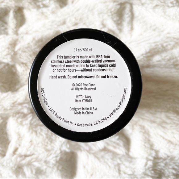 RAE DUNN Witch Insulated Tumbler NEW Black - Picture 4 of 6